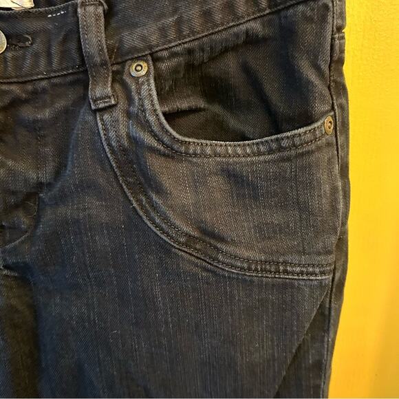 Paper Denim Cloth Black 10 Jeans Edgy Y2K Grunge Moto Biker Ankle Zip Goth Punk - Picture 7 of 16